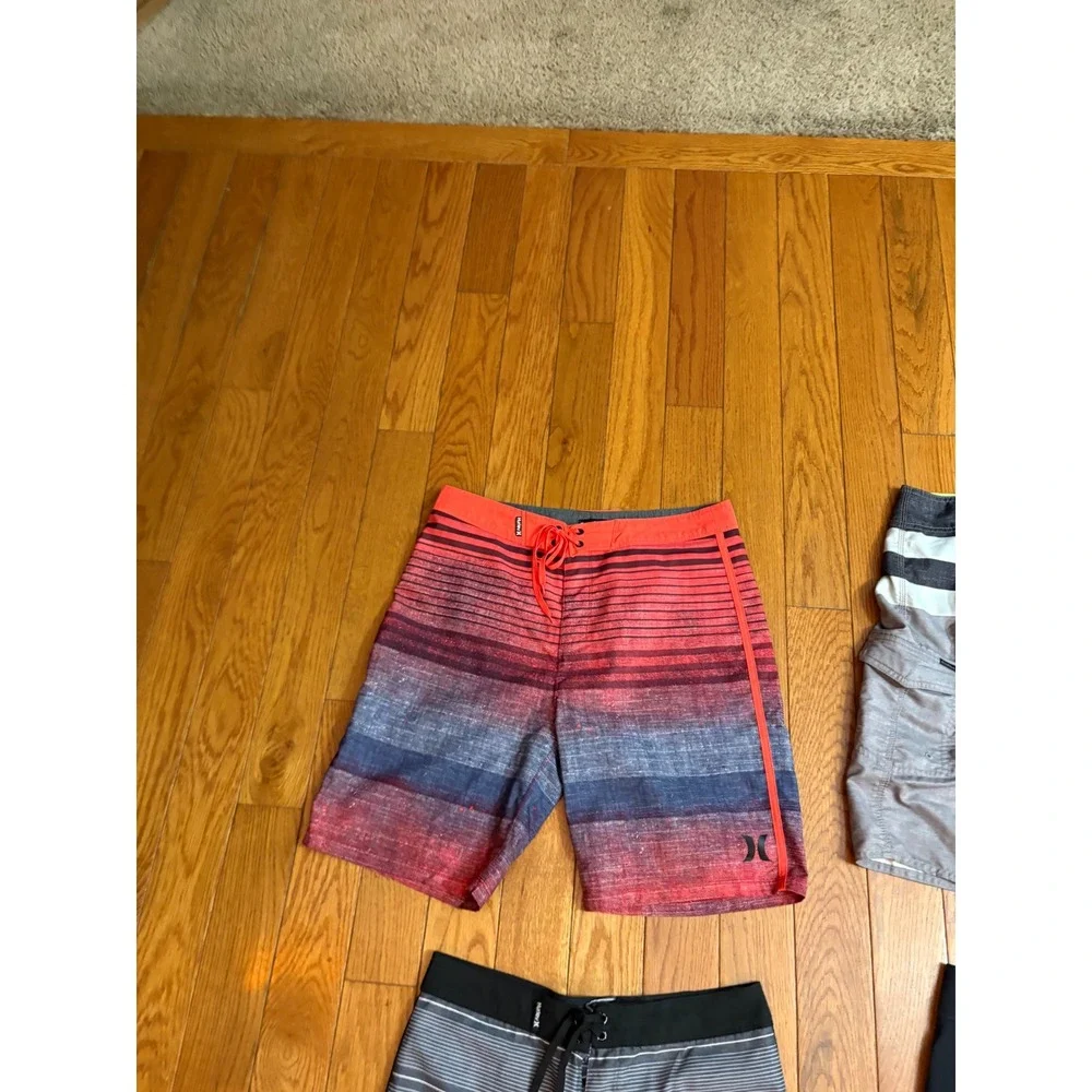 Bundle 4 Hurley O'Neill Billabong Boys Board Shorts Bundle Size 28 29 30 XL